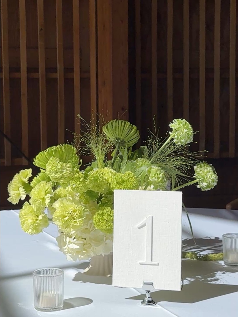 Linen Table Numbers 1 - 17